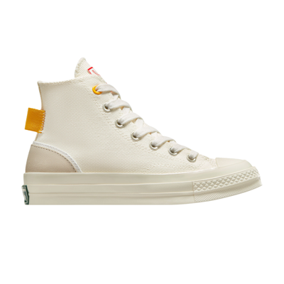 Pre-owned Converse Wmns Chuck 70 High 'egret Yellow' In Cream