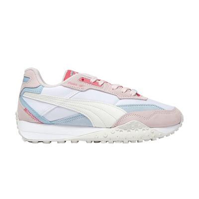 Pre-owned Puma Wmns Blacktop Rider 'frosty Pink Light Blue'