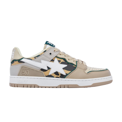 Pre-owned Bape Sk8 Sta #4 'beige Camo' In Cream