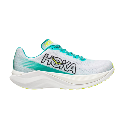 Pre-owned Hoka Wmns Mach X 'white Blue Glass'