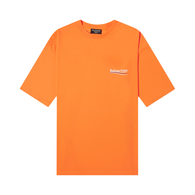 Pre-owned Balenciaga Large Fit T-shirt 'fluo Orange'