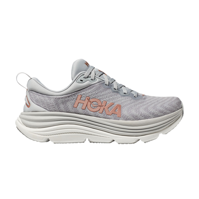 Pre-owned Hoka One One Wmns Gaviota 5 'harbor Mist Rose Gold' In Grey