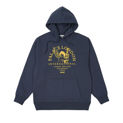 Pre-owned Palace International Hood 'navy' In Blue