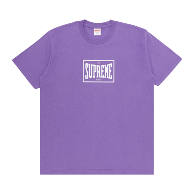 Pre-owned Supreme Warm Up Tee 'purple'
