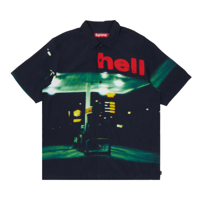 Pre-owned Supreme Hell Short-sleeve Shirt 'multicolor' In Black
