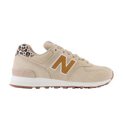 Pre-owned New Balance Wmns 574 'leopard - Tobacco' In Pink