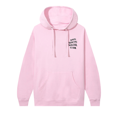 Pre-owned Anti Social Social Club Kkotch Hoodie 'pink'