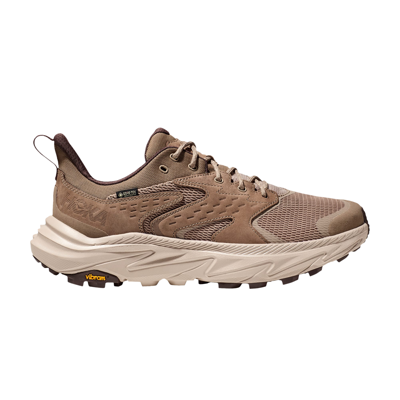 Pre-owned Hoka Anacapa 2 Low Gore-tex 'dune Oxford Tan' In Purple