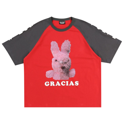 Pre-owned Pleasures Gracias Raglan T-shirt 'red'