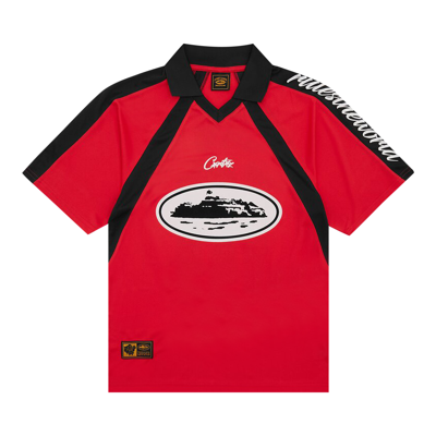 Pre-owned Corteiz Alcatraz Football Jersey 'red'