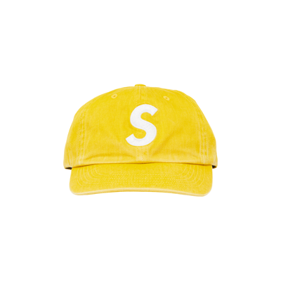 Pre-owned Supreme Pigment Print S Logo 6-panel 'yellow'