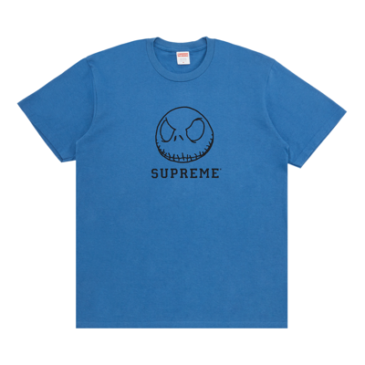 Pre-owned Supreme Skeleton Tee 'faded Blue'