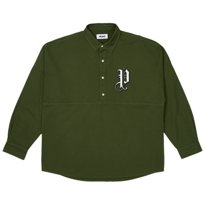 Pre-owned Palace Old English Shirt 'huntsman' In Green