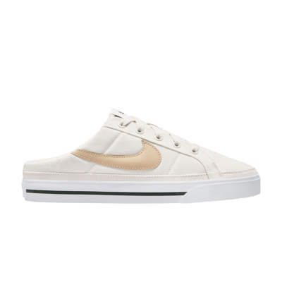 Pre-owned Nike Wmns Court Legacy Mule 'phantom White Onyx' In Cream