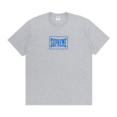 Pre-owned Supreme Warm Up Tee 'heather Grey'