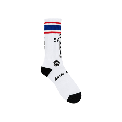 Pre-owned Saint Michael Usa Socks 'white'