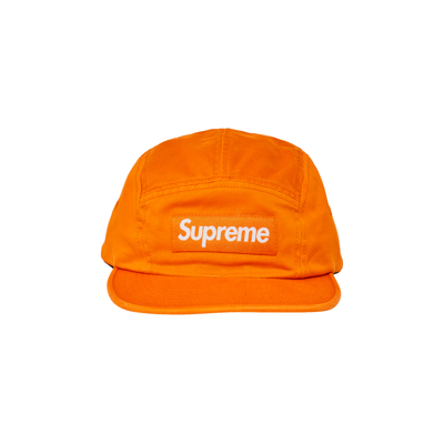 Pre-owned Supreme Washed Chino Twill Camp Cap 'light Orange'