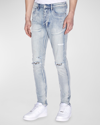 Ksubi Chitch Slim Fit Distressed Punk Jeans In Denim Blue In Denim