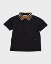 Burberry Polo Piquet In Black