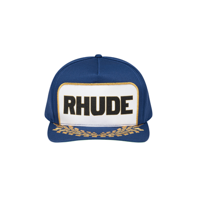 Pre-owned Rhude Formula Panel Hat 'blue'
