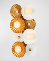 Allegri Crystal By Kalco Lighting Damask 4-light Sconce In Yellow