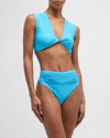 Ramy Brook Oliwia Bikini Top In Poolside