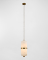 Allegri Crystal By Kalco Lighting Volterra Led Pendant Light, 17" In Pink