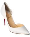 Christian Louboutin Iriza 85 Leather Pump In White