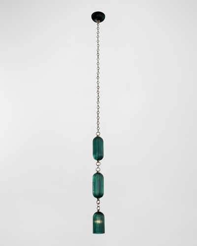 Allegri Crystal By Kalco Lighting Verde Mini Pendant Light In Green