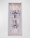 Allegri Crystal By Kalco Lighting Glacier Led Outdoor Sconce, 25" In Matte White