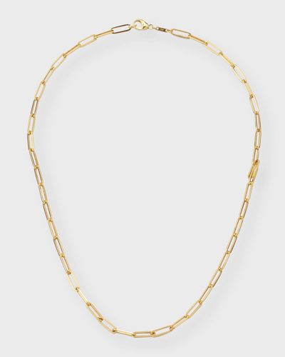 Lisa Nik 18k Yellow Gold Paper Clip Necklace, 18"l