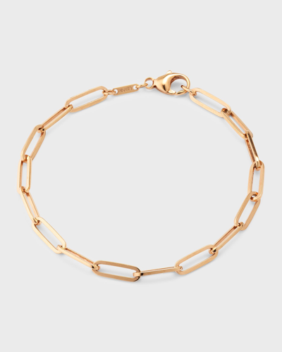 Lisa Nik 18k Rose Gold Paper Clip Link Bracelet