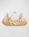 Judith Leiber Gemma Crystal Top-handle Bag In Silver Golden