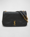 Saint Laurent Jamie 4.3 Mini Patchwork Leather Shoulder Bag In Black