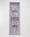 Allegri Crystal By Kalco Lighting Glacier Led Outdoor Sconce, 32" In Matte White