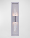 ALLEGRI CRYSTAL BY KALCO LIGHTING LUCCA CHROME LED OUTDOOR SCONCE