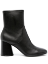 Ash Clone 75mm Leather Ankle Boots In Black