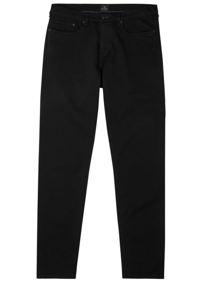 Ps By Paul Smith Tapered-leg Jeans In Black