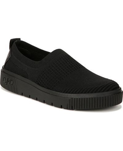Ryka Vista Slip On Womens Knit Slip-on Sneakers In Black