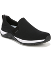 Ryka Echo Knit Slip-on Sneaker In Black Faux Suede