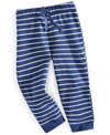 FIRST IMPRESSIONS TODDLER BOYS WINTER STRIPE JOGGERS, CREATED FOR MACY'S