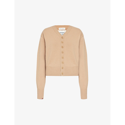 Extreme Cashmere Nº309 Cashmere Cardigan In Camel