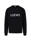 Loewe Embroidered-logo Sweatshirt In Black
