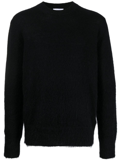 Off-white Arrows Intarsia Knit Sweater In Black