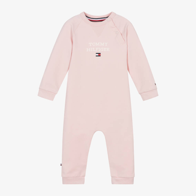 Tommy Hilfiger Babies' Girls Pink Organic Cotton Romper