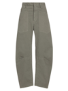 Nili Lotan Shon Cotton-blend Twill Tapered Pants In Admiral Green