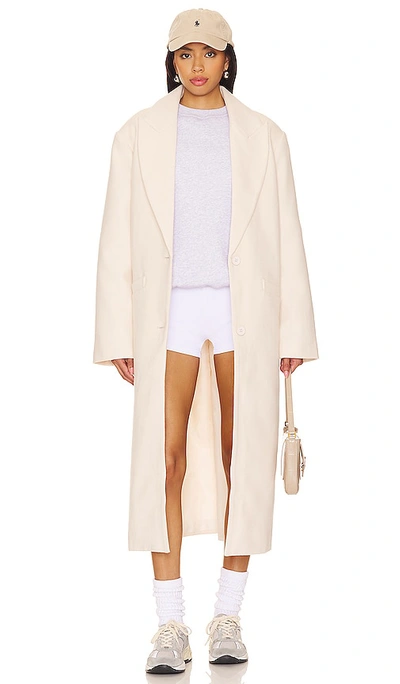 Lioness Olsen Duster Coat In Cream