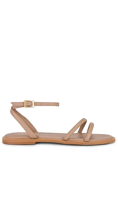 Kaanas Marquise Double Band Sandal In Caramel
