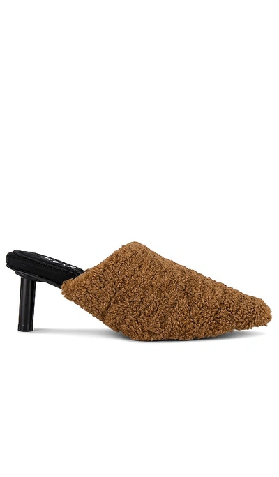 R0am Fuzzy Heel In Cognac