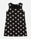 Dolce & Gabbana Charmeuse Dress With Dg Logo Print